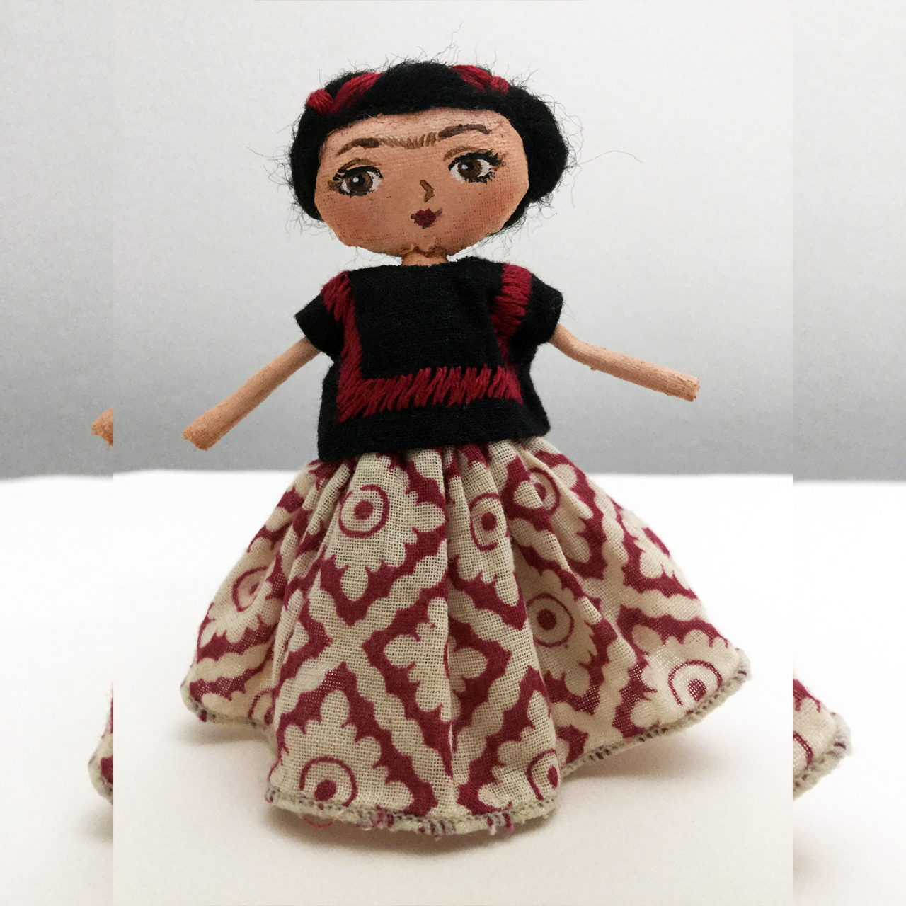 Handmade Wooden Dolls Model Frida Kahlo - ShopiPersia