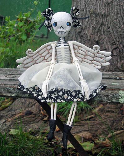 Winged skeleton